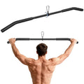 39.7'' LAT Pulldown Bar with Full Rotation, Lat Pulldown Attachments for Pulley Cable Machine,Curl Tricep Press Down Bar with Rubber Handle for Gym,Strength Workout