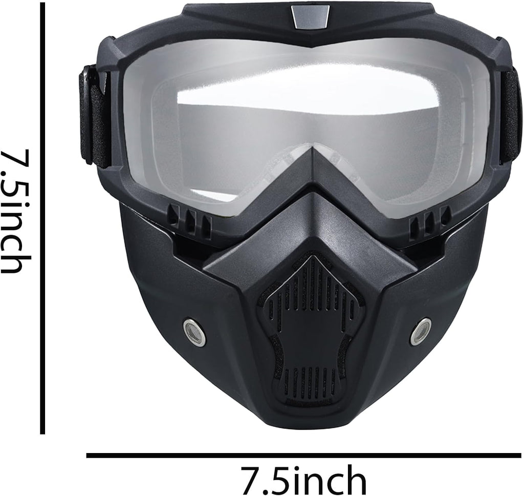 Skiennix Full Face Airsoft Mask - Tactical Paintball & Motorcycle Goggles | 2 Pack