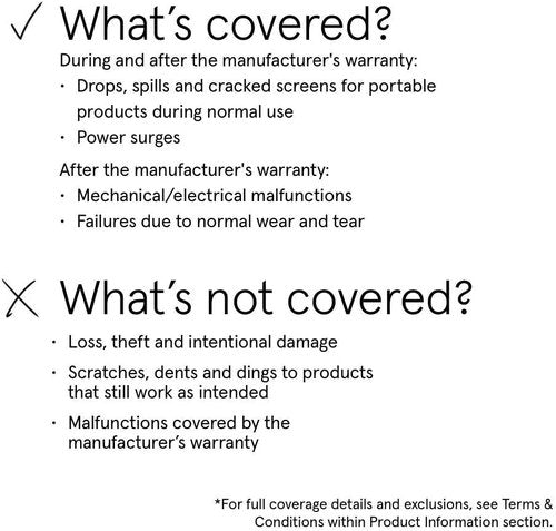 ASURION 2-Year Sporting Goods Protection Plan - Coverage for Items Valued at $100-$124.99