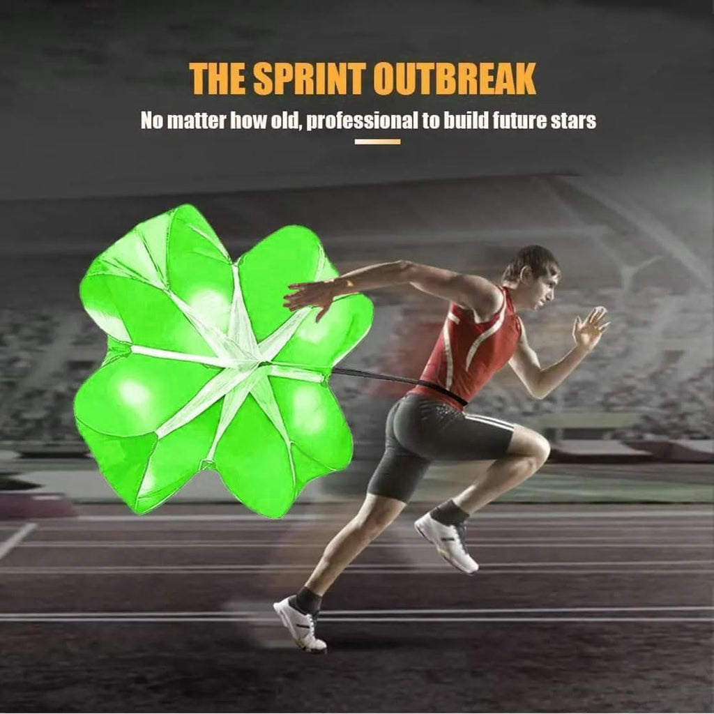 Running Speed Chute Resistance Parachute 56 inch Powerchute Umbrella Training Sprint Power Soccer Trainer for Runner, Football, Soccer Drilling