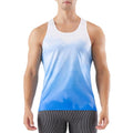 Yuecarcar Men's Quick Dry Sport Tank Top for Bodybuilding Gym Athletic Jogging Running,Fitness Training Workout Sleeveless Shirts (XX-Large, Blue)