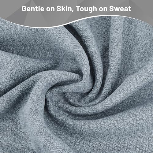 Non Slip Microfiber Yoga Towel with Grip Dots - 72x24 Inch Sweat Absorbent Exercise Mat