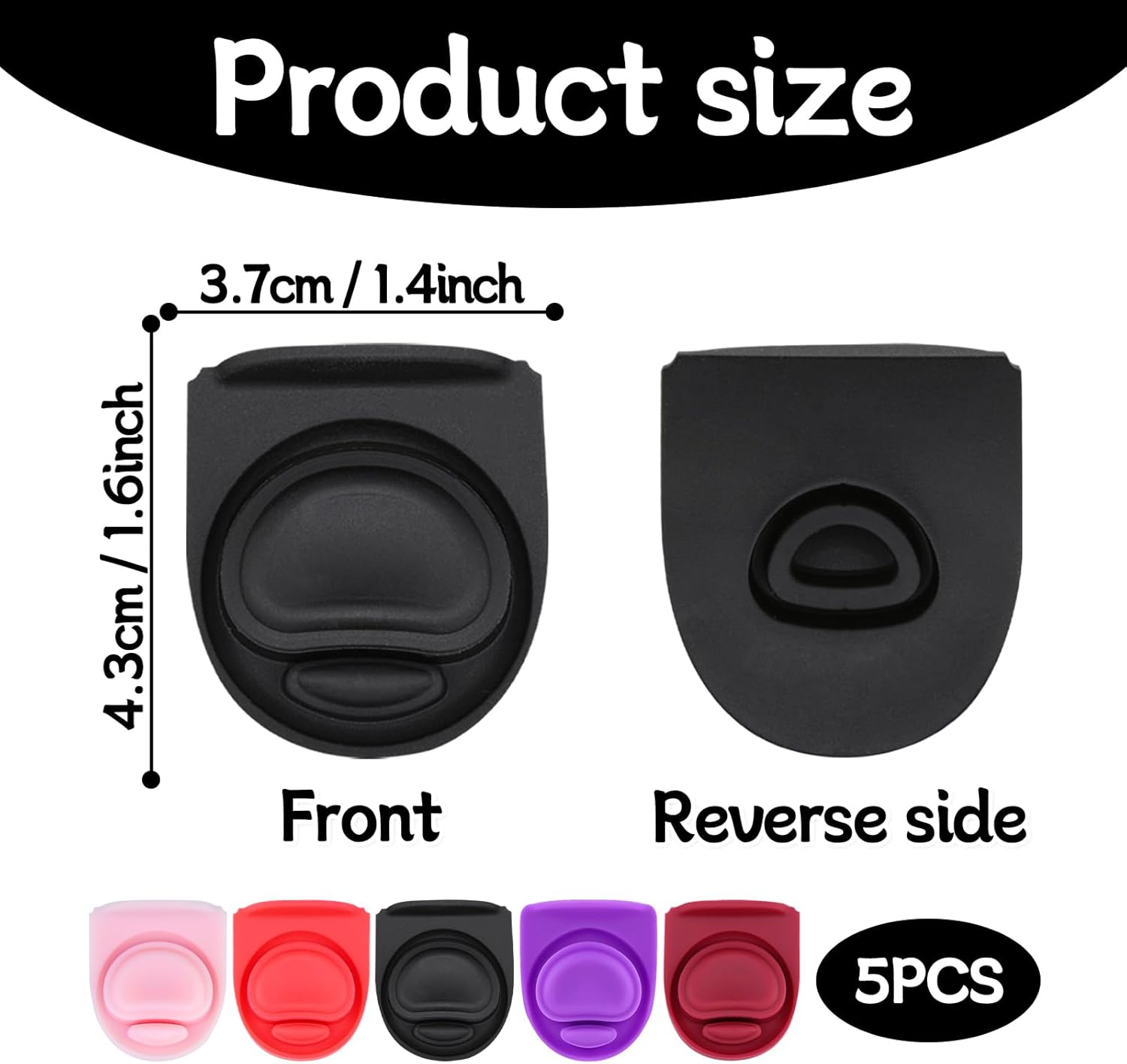 Owala | 5-Pack Replacement Rubber Stopper Seals - Silicone Lid Caps for 16oz to 40oz Water Bottles
