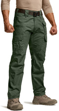 CQR Men's Tactical Pants, Water Resistant Ripstop Cargo Pants, Lightweight EDC Work Hiking Pants, Outdoor Apparel, Raider Mag Green Kelp, 34W x 34L