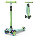Kids Kick Scooter,Adjustable Height Handlebars and Removable Seat Scooters for Kids,3 Lighted Wheels Anti-Slip Deck Toddler Scooter for Boys & Girls Aged 3-12 up to 132 Lbs.