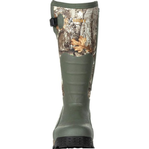ROCKY Sport Pro Rubber Outdoor Boot, Realtree Edge, Size 10(M)