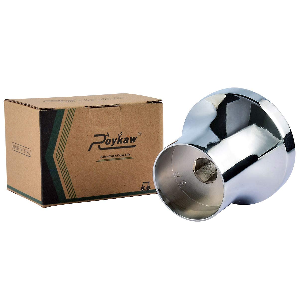 Roykaw Golf Cart Steering Wheel Adapter Compatible with Club Car Precedent Silver