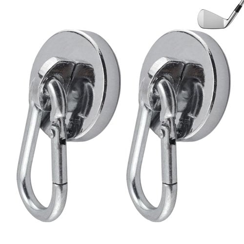 One Stop Outdoor (2-Pack) Magnetic Clip for Golf Towel Removable Industrial Magnetic Accessories Attaches to Golf Cart, Clubs or Golf Hub (Towels NOT Included) (Large 2 Pack)