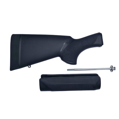 Hogue Remington 870 12 Gauge OverMolded Rubber Shotgun Stock and Forend with a 12" Length of Pull (L.O.P.), Black - 08732