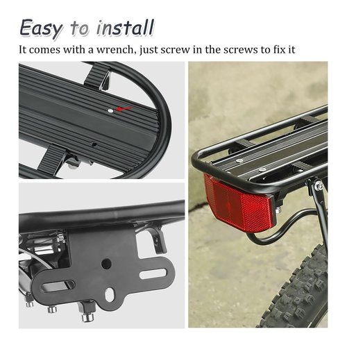 WSDMAVIS 3Pcs Aluminum Bicycle Reflector Bracket with M8x4 Screws & Washers for Bike Rear Rack Reflector Mount Tail Light Clip for Cycling Enthusiasts Enhances Safety