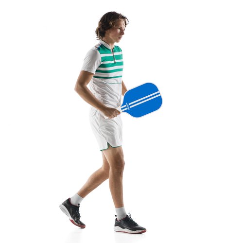 Brooklyn Pickleball Co. | White & Blue Pickle Ball Paddles | Carbon Fiber | Honeycomb Core | Ribbed Non-Slip Cushion Grip | Racket Pair | Pickle-Ball Paddles