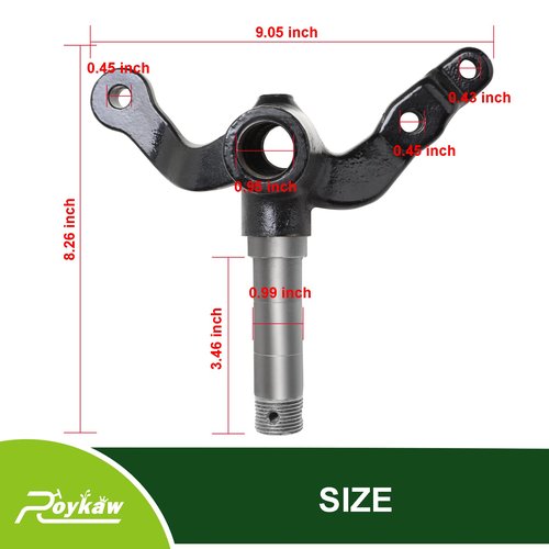Roykaw EZGO TXT Spindle Assembly for 2001-up Gas and Electric Golf Cart Models, Passenger Side, Replaces OEM # 70942-G02