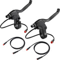 Zeekpowa Ebike Brake Levers 2 Pin Connector 2 Wires Left & Right Electronic Brake Lever for Electric Bicycle E-Bike Scooter (1 Pair)