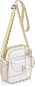 Spodears Clear Crossbody Bag - Perfect for Stadiums, Concerts & Festivals | Adjustable Strap & Bottle Holder