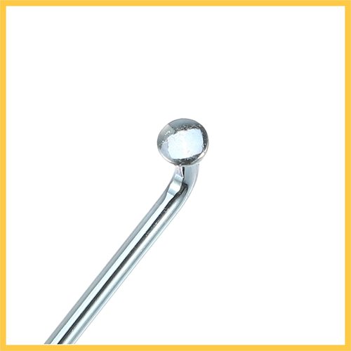 REPAIROCK 36 Pcs 14G J Bend 260mm x 2mm Bike Bicycle Spokes with Nipples Steel Silver Tone Auto Replacement Parts
