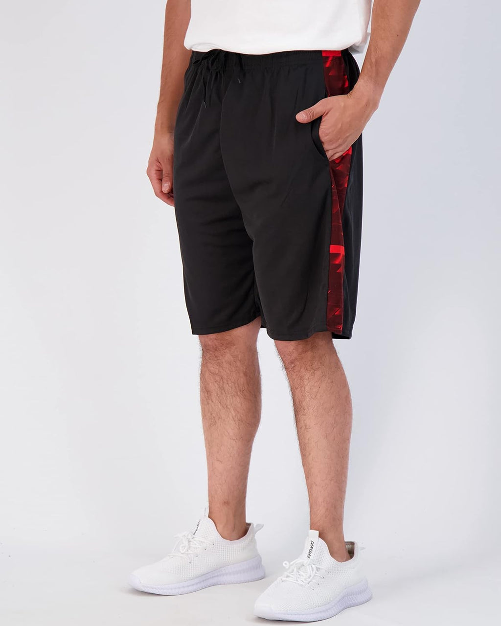Real Essentials Men's 9" Mesh Basketball Shorts - 3 Pack | Athletic Performance Gym Shorts with Pockets (S-3X)