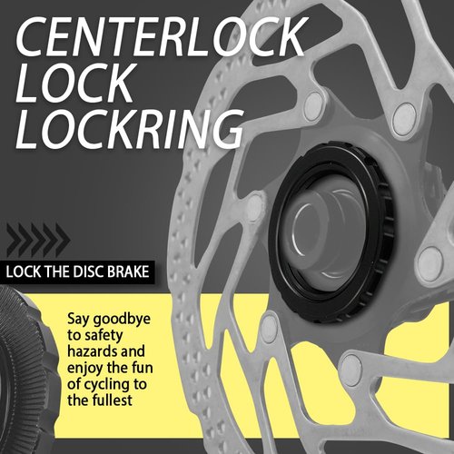 alltoo Central Lock disc Brake Rotor Lock Ring 2 PCS, Fit for All Campagnolo M1-101B and Fulcrum disc Brake Wheels, AFS disc Brake Wheel Set, Disc Lock Ring for Bicycle Accessories