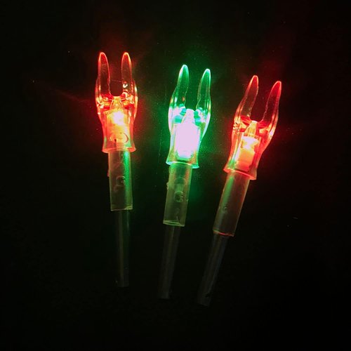 G Lighted Nocks - High-Visibility LED Arrow Nocks with ON/OFF Switch | 6/12 Pack for .165-.246 ID