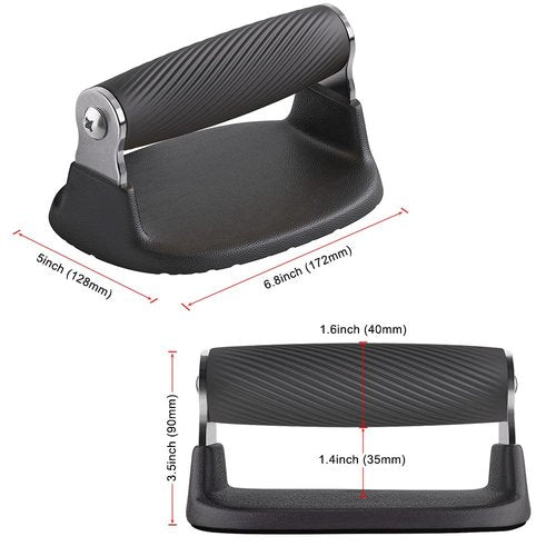 BeneLabel Push Up Bars, Pushup Stands, Anti-Slip Soft Plastic Push Up Handles, Bottom Anti-Slip Pad, Stainless Steel Support Frame, Strength Training Equipment, Perfect for Floor Workout Exercise