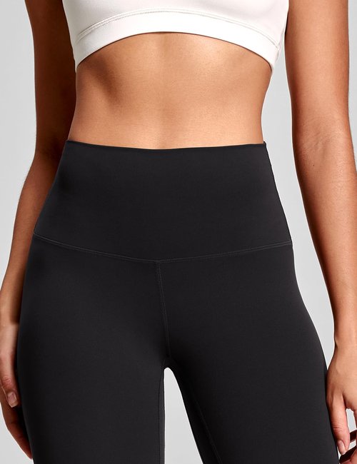HeyNuts Yoga Pro Leggings for Women, Buttery Soft High Waisted Compression Workout Lounge Yoga Pants Full Length 28" Black M(8/10)