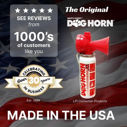 Dog Horn XL - Original Air Horn for Dogs | Effective Safety Alarm for Hiking, Camping & More!