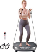 EILISON Glory Vibration Plate Exercise Machine - Whole Body Workout with 99 Adjustable Speeds | Supports Lymphatic Drainage, 350 lbs Capacity