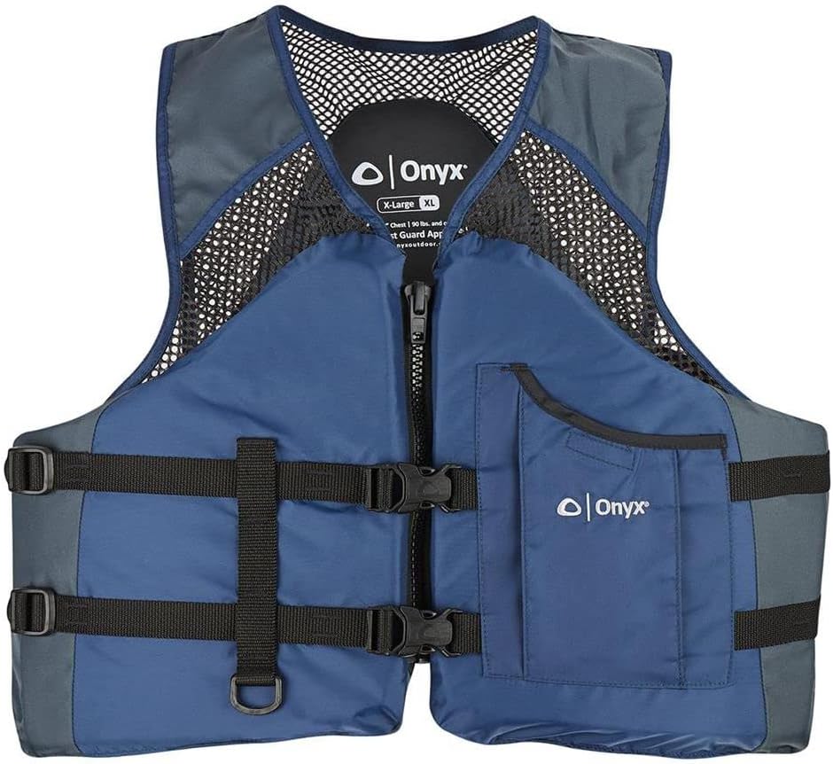 Onyx Classic Sport Life Jacket - USCG Approved for Boating, Fishing & Hunting | Durable Mesh Design