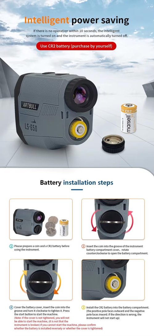 Golf Range Finder with Slope 650M 710Yards 5 Modes ±0.5 yd Accuracy Flag-Lock Pin 6X Magnification Laser Distance Meter for Hunting Monocular Rangefinder