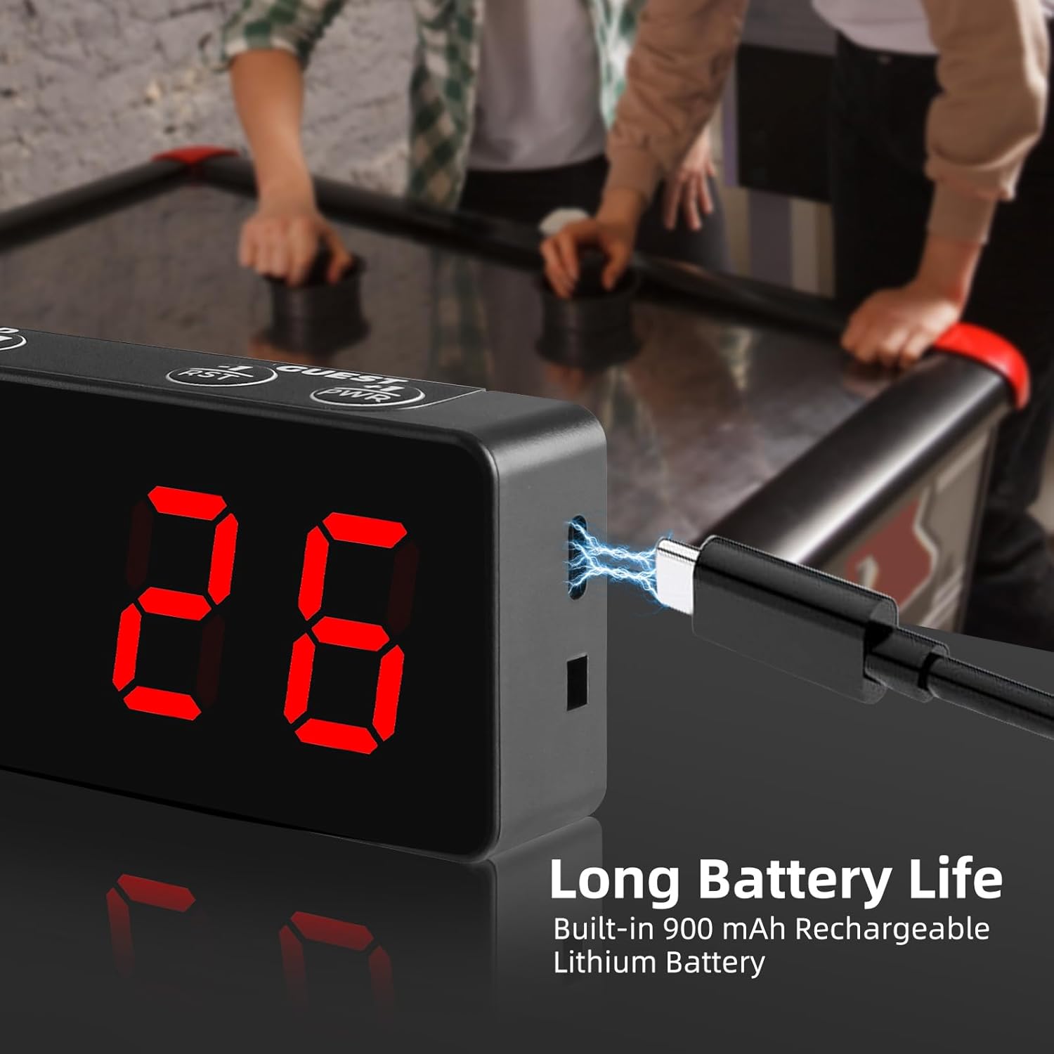 PELLOR Mini Digital Scoreboard - Portable Magnetic Design with Rechargeable Battery for Indoor & Outdoor Games