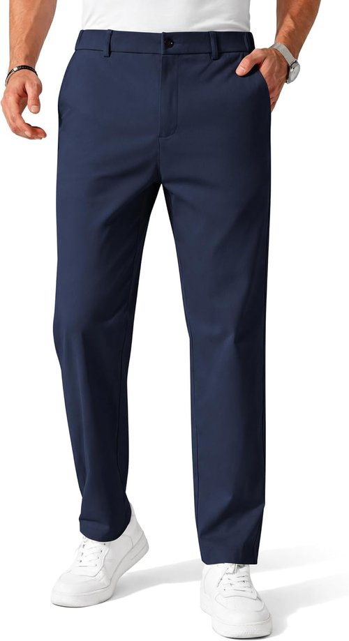 COOFANDY Men's Chino Pants - Stretch Casual Business Dress Trousers with Pockets | Versatile Fit