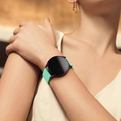 4 Pack Bands for Garmin Vivoactive 6/Vivoactive 5/ Vivoactive 3 Watch Band, Garmin Venu/Venu Sq/Venu 2 Plus, Soft Silicone Replacement Wristband for Forerunner 245/645 Watch Band (Violet/Mint Green/White/Pink Sand)