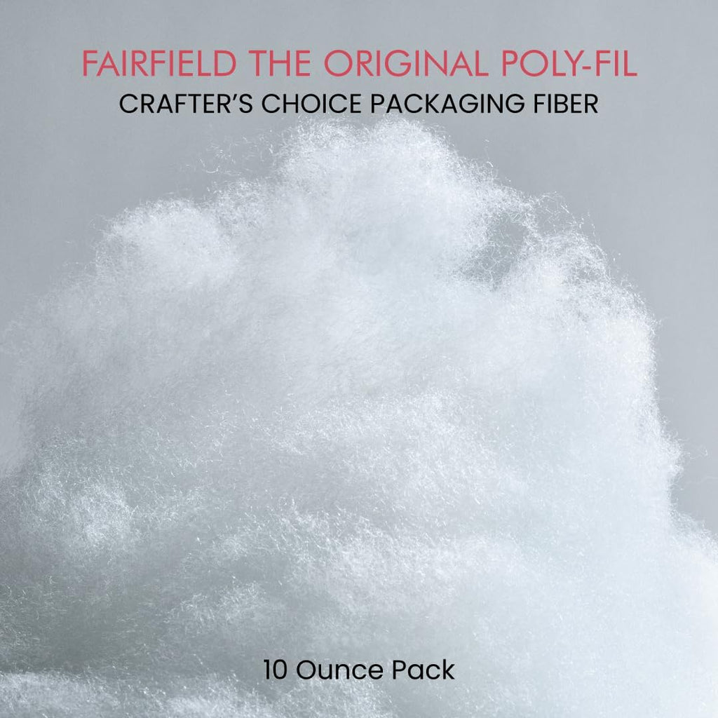 Poly-Fil Crafter's Choice Dry Packing Fiber Fill - 10 Ounce Bag in Blue/Orange for Crafting Projects
