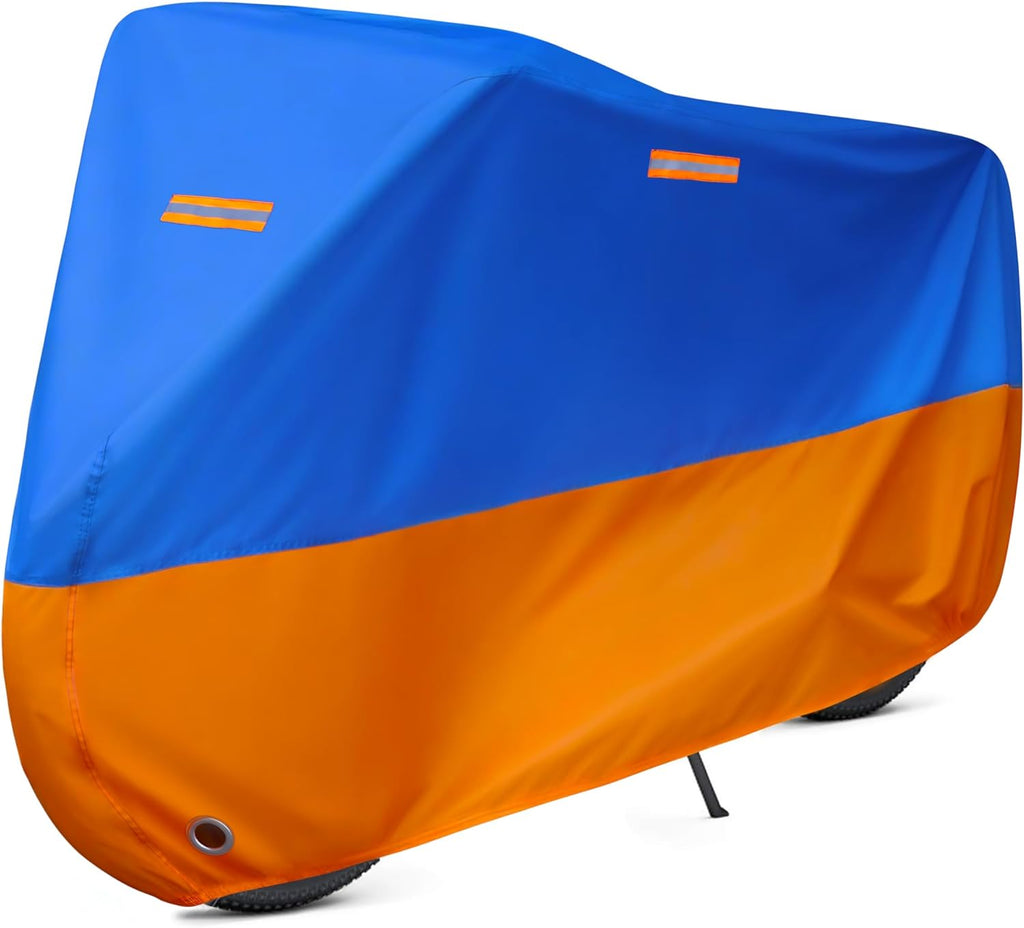 Skiennix Bike Cover - Waterproof Outdoor Protection for Electric & Mountain Bikes | XL Blue