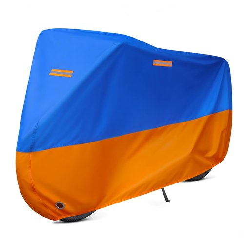 Jurmon Bike Cover Outdoor Waterproof Bicycle Covers Rain Sun UV Dust Wind Proof with Lock Hole for Ebike Electric Bike Mountain Road Bike (blue, XL Size for 1 bike)