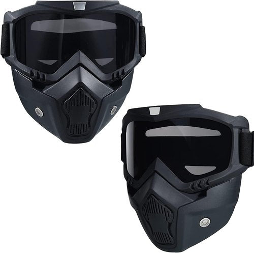 Paintball Anti-Fog Face Mask, Full Face Protective Face Mask, Removable & Adjustable for CS Games, Halloween, Movie Props Role-Playing