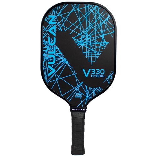 Vulcan | V320 Pickleball Paddle | Hybrid Performance | Polypropylene Core - Fiberglass Surface | USAP Approved | Blue Lazer