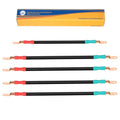 Mixopoly 4 Gauge Golf Cart Battery Cable Kit Replacement for Yamaha G22 48V, G2 G8 G9 36V Pure Copper AC/DC Battery Wiring Kit (5-Piece Set)