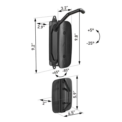 monTEK Swivel Bike Wall Mount, Bike Hangers for Garage, Space-Saving Vertical Bike Rack, Sturdy Bike Storage Rack Holds Up to 66lbs, Easy to Install, 2 Pack