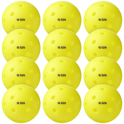 A11N SPORTS S26 Indoor Pickleballs- Consistent Bounce, Easy to Control and Durable Application - USAPA Approved - Ideal for All Ages - Available in Blue and Yellow