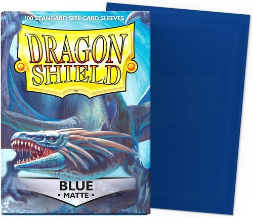 Dragon Shield | Matte Card Sleeves - 100 CT Standard Size - Smooth & Durable for TCG | Matte Blue