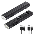 2pack Rechargeable EDC Flashlight - Emergency One Click Strobe Mode, 1600 High Lumens Portable Pocket light Mini Flashlight , Magnetic Small EDC Slim Flat Flashlight for Working Camping Repairing