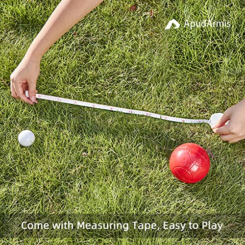 90mm Bocce Ball Set with 8 Colorful Balls & Accessories - Outdoor Lawn Game