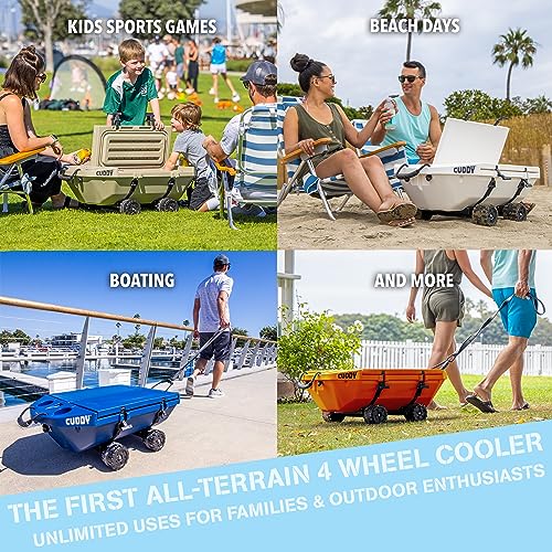 GoSports Cuddy Crawler Cooler Navy - 40 QT Amphibious Floating Cooler & Dry Storage