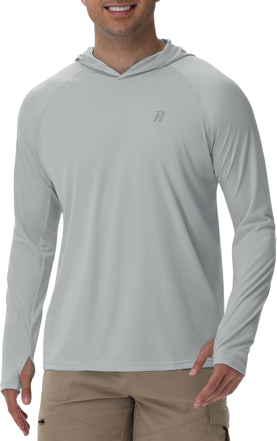 Runhit Fishing Shirt for Men - UPF 50+ Long Sleeve Sun Protection Hoodie | Lightweight Outdoor Wear