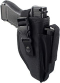 Depring Tactical Belt Holster - Universal Outside Waistband Design with Mag Pouch | Black Color