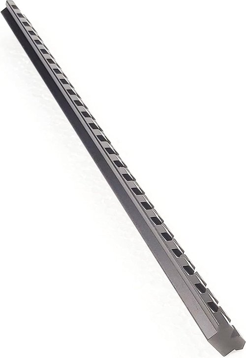 Crotek 10-Inch Picatinny Rail Mount - Durable Aluminum with 25 Slots | Sleek Black Finish