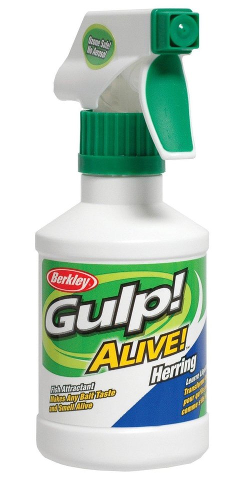 Berkley Gulp! Alive! Fish Attractant Spray Gulp!® with Nightcrawler, Easy-to-Use Trigger Spray Bottle, Extreme Scent Dispersion, Works Great with Soft Bait, Hard Bait, and Live Bait