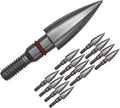 Skiennix Stainless Steel Archery Field Points - Precision Tips in Multiple Diameters & Weights (12 Pack)