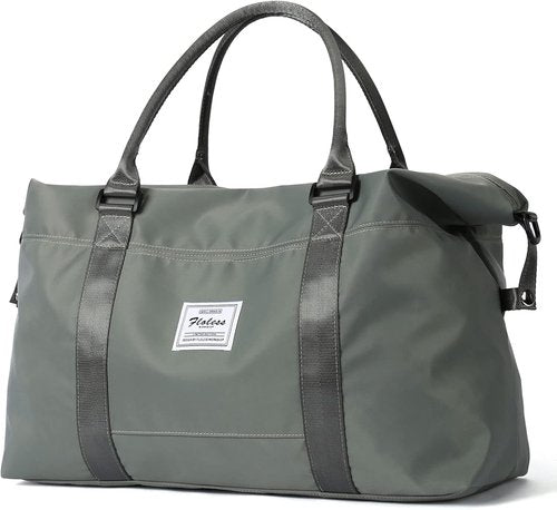 LANBX Travel Gym Bag - Women's Sport Duffle Tote with Wet Pocket | Olive Green, Perfect for Weekender Trips
