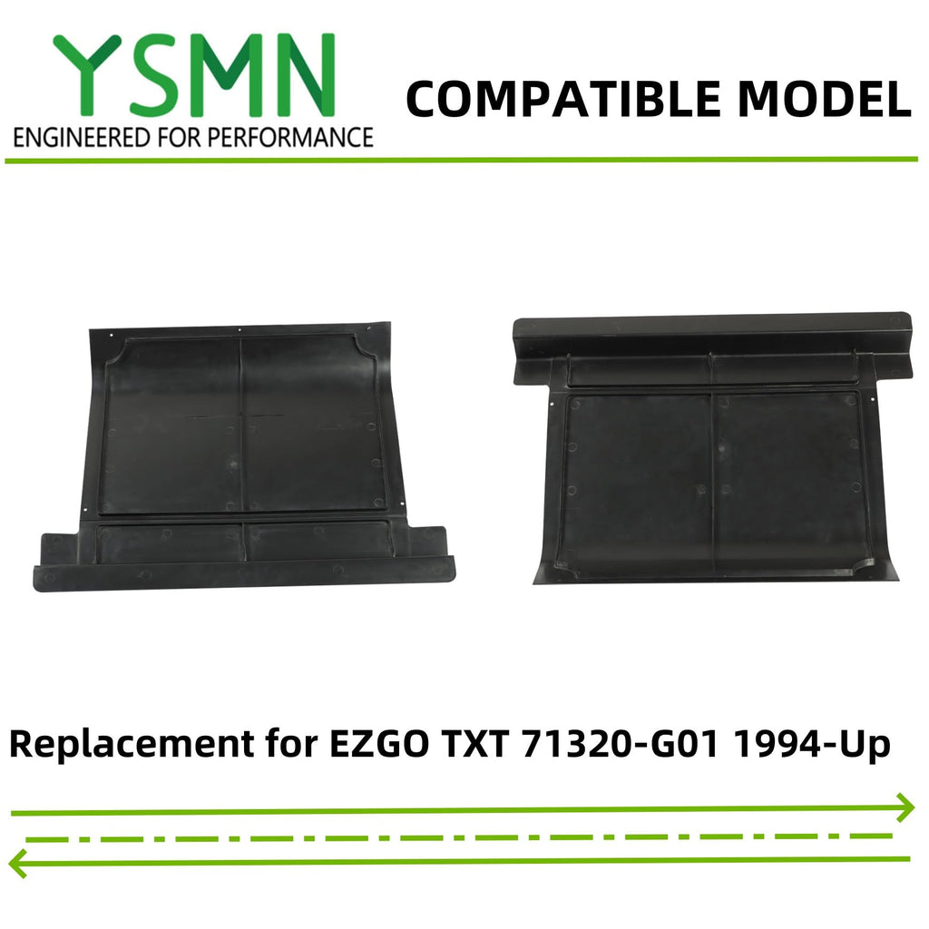 YSMN Black Plastic Golf Cart Motor Engine Cover, Golf Cart Access Panel Replacement for EZGO TXT 71320-G01 1994-Up